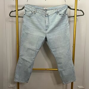 Light Wash Blue Curve High Rise Jeans